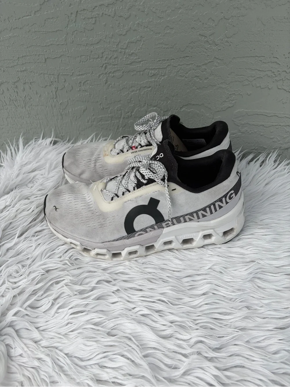 On Running White and Black Women's Sneakers